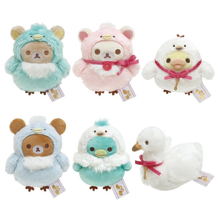 楽天市場】6種セット リラックマ てのりぬいぐるみ スワンと金色の花