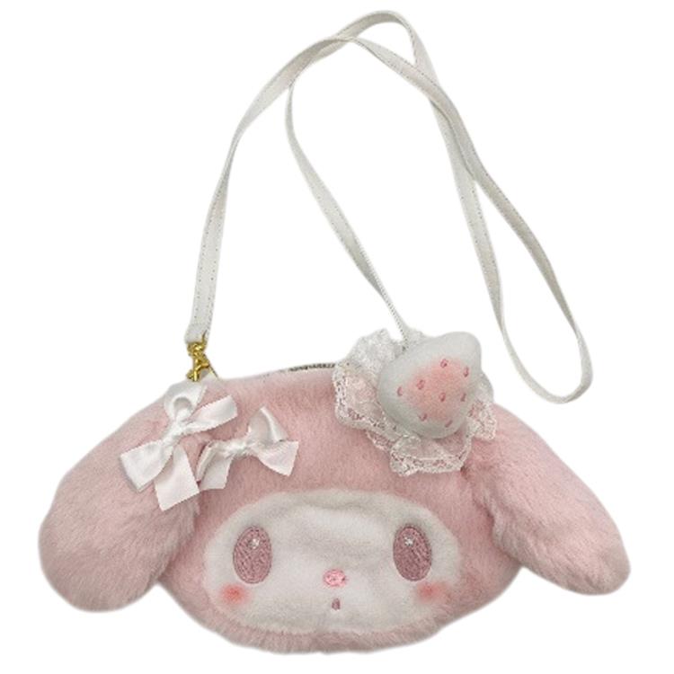 楽天市場】マイメロディ ぬいぐるみサコッシュ 277867 白いちごの