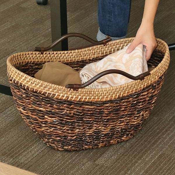 楽天市場】籐 かご 丸型の通販