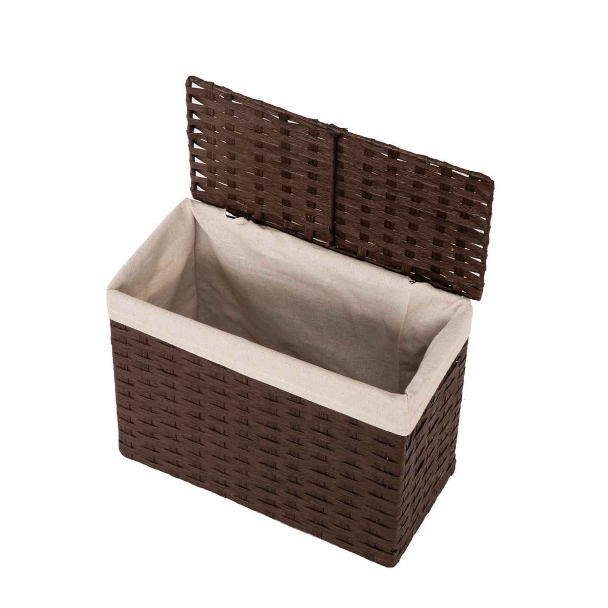 楽天市場】収納 バスケット ペーパーバスケット ふた付き 58-91 約 幅