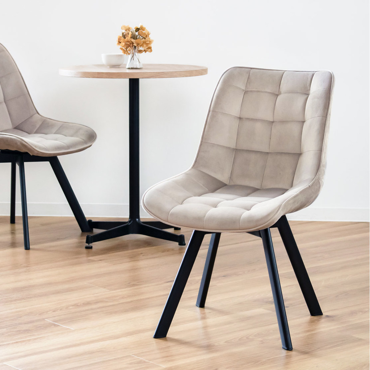 楽天市場】【レビュー特典付き】 ダイニングチェア 回転 1脚 ベロア