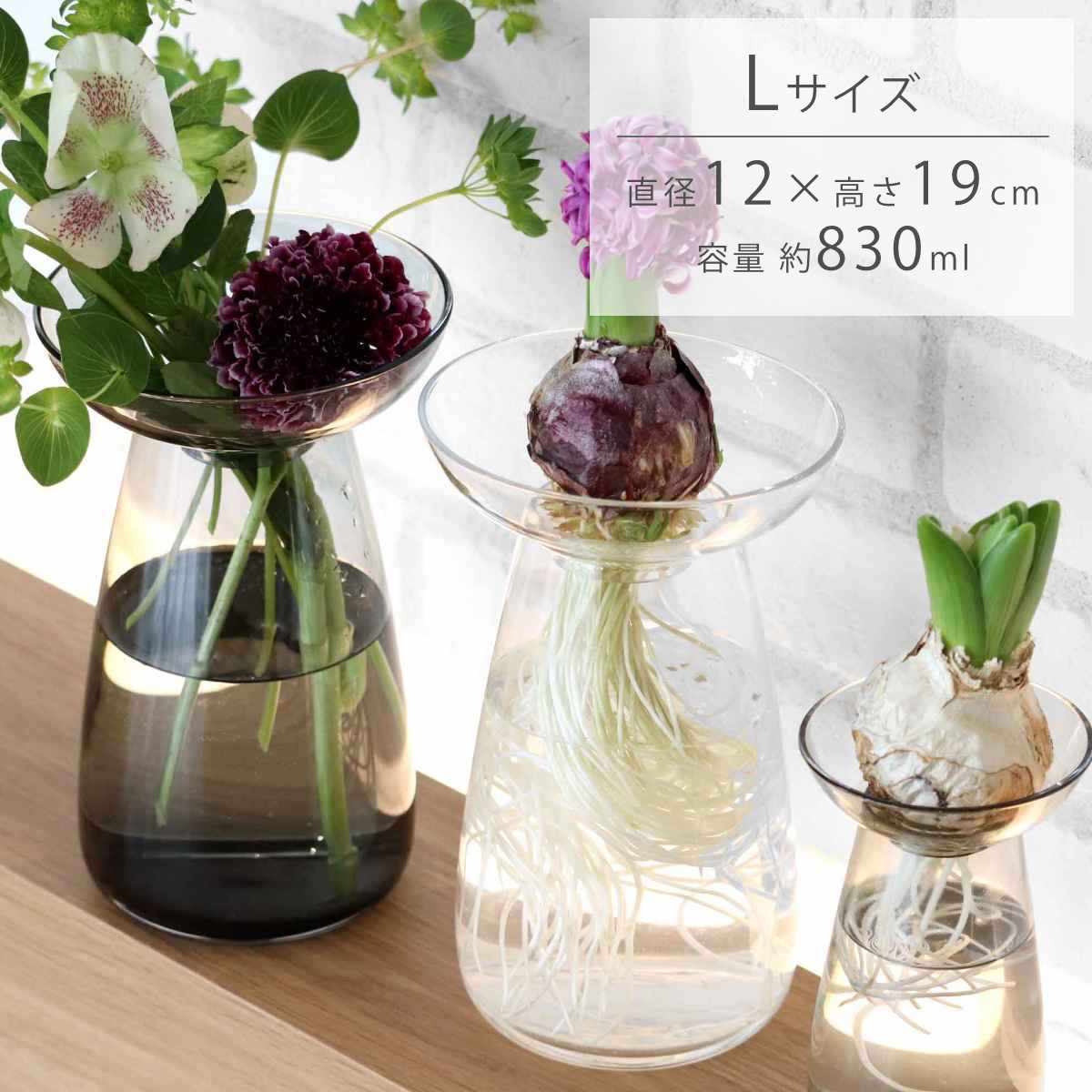 楽天市場】キントー 花瓶 AQUA CULTURE VASE ガラス S L （ KINTO