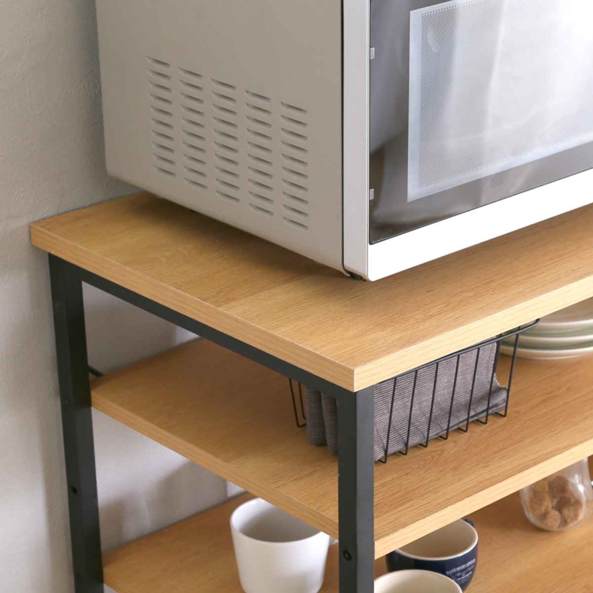 楽天市場】ごみ箱上キッチンカウンター 幅120cm ヴィンテージ調