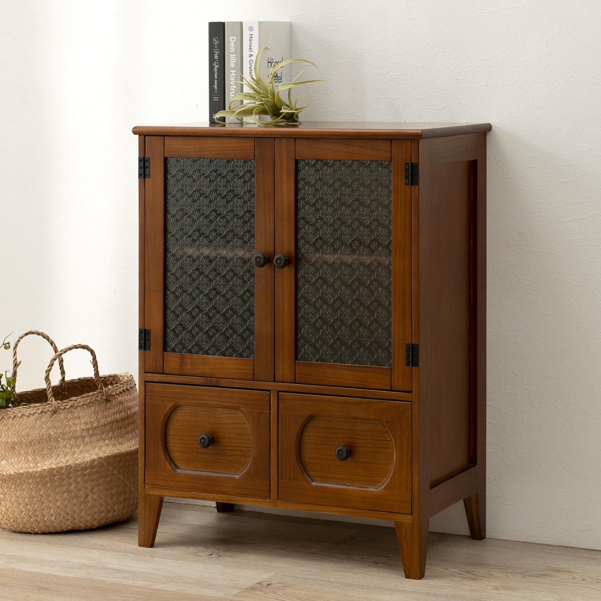 楽天市場】アンティーク調 キャビネットの通販