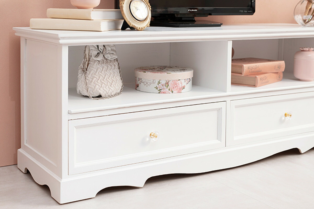 楽天市場】テレビ台 クリスタル調取っ手 引き出し 2杯 幅110cm （ 送料