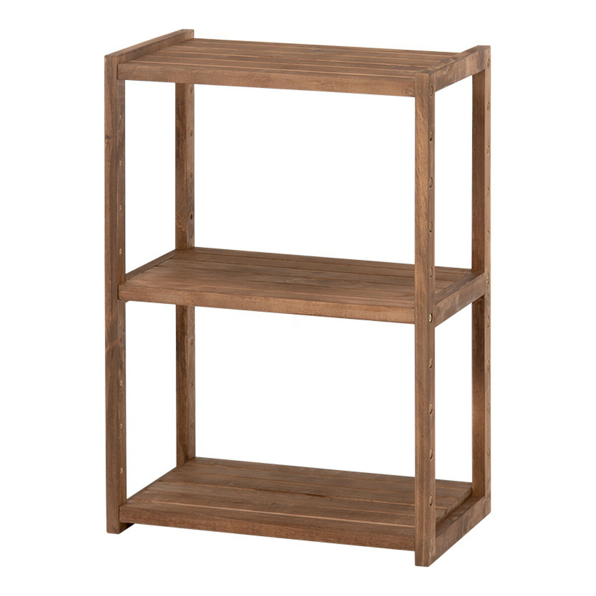 楽天市場】オープンラック 3段 木製 ディスプレイラック ウッド