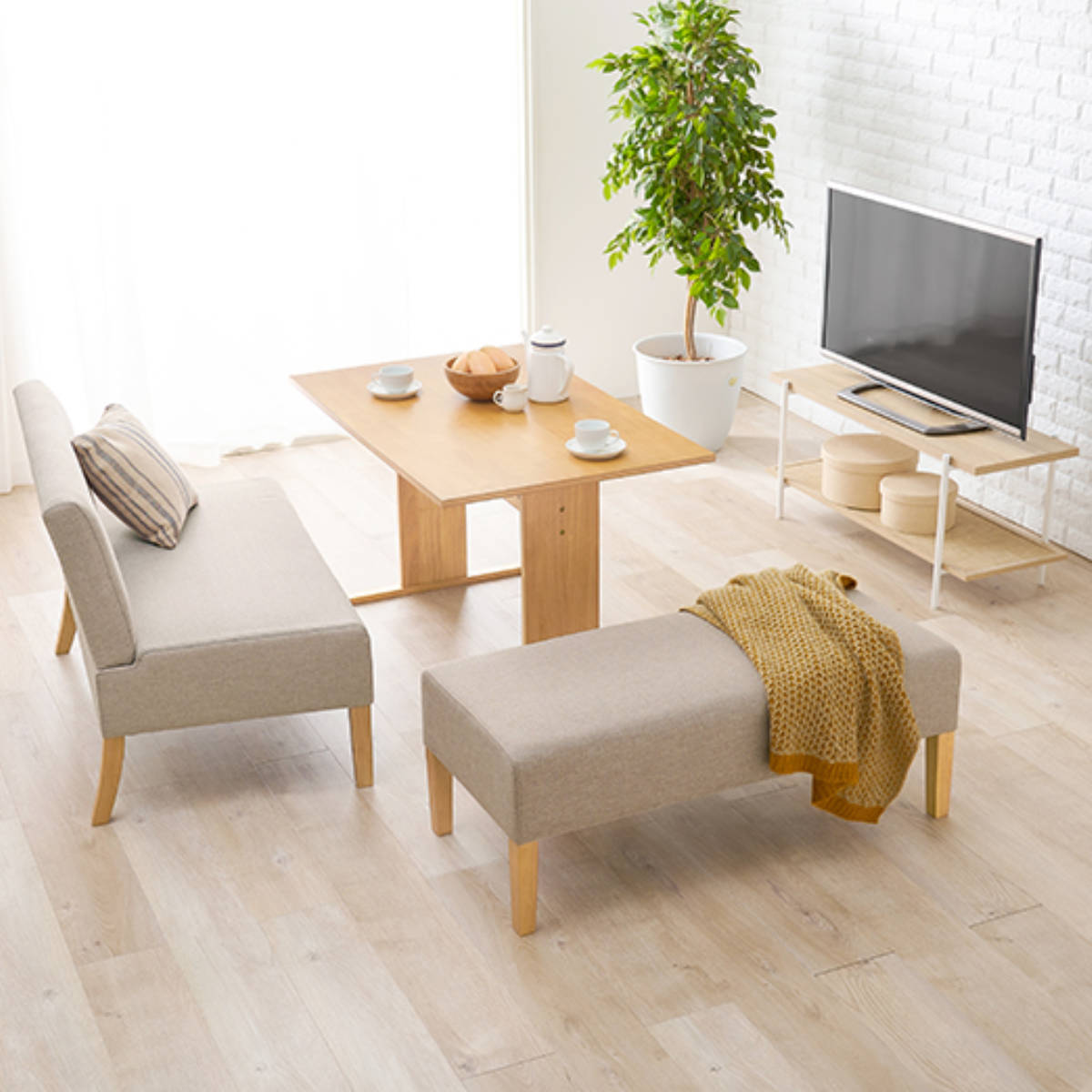 楽天市場】ダイニングベンチ 2人掛け 幅105cm 座面高42cm 二人掛け