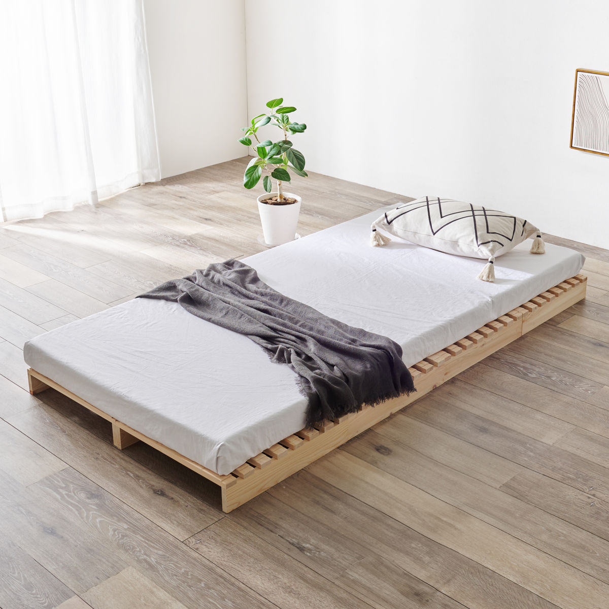 楽天市場】国産ひのき パレットベッド シングル 8枚セット すのこ 天然