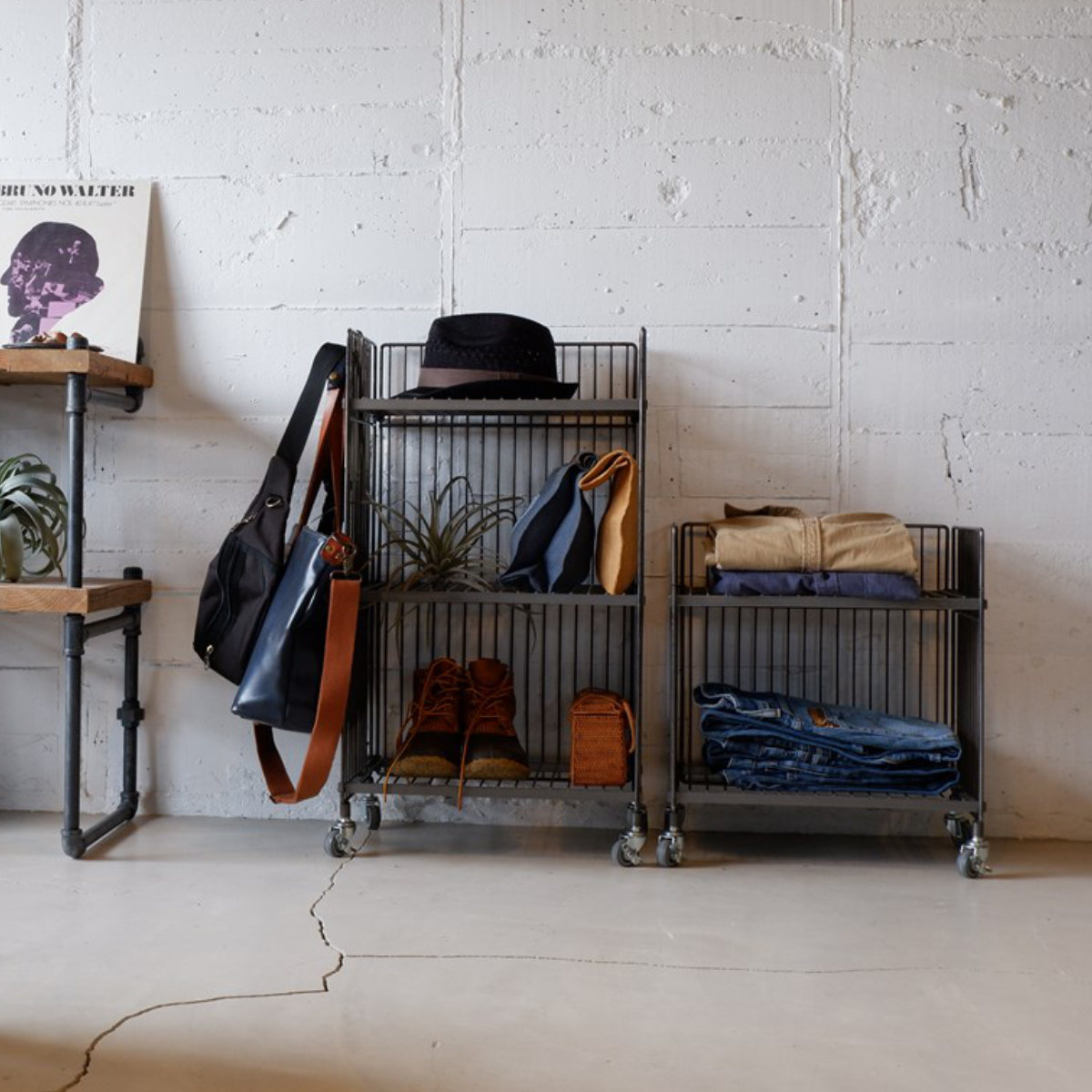 楽天市場】キッチンワゴン ワイヤーワゴン レギュラー ダブル COLLEND