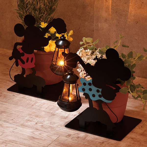 楽天市場】ソーラーライト ミニーマウス LEDライト 光センサー付き