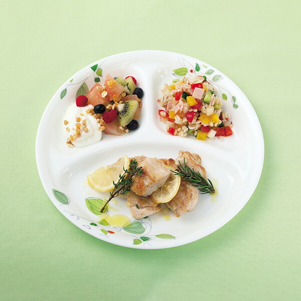 楽天市場】ランチプレート 22cm コレール CORELLE 白 食器 皿 グリーン