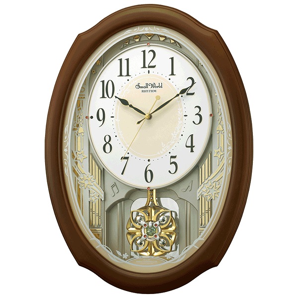 楽天市場】振り子時計 スモールワールドセレブレ 電波時計 30曲収録