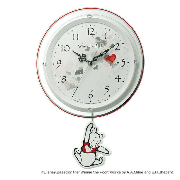 楽天市場】振り子時計 ディズニー くまのプーさん振り子時計