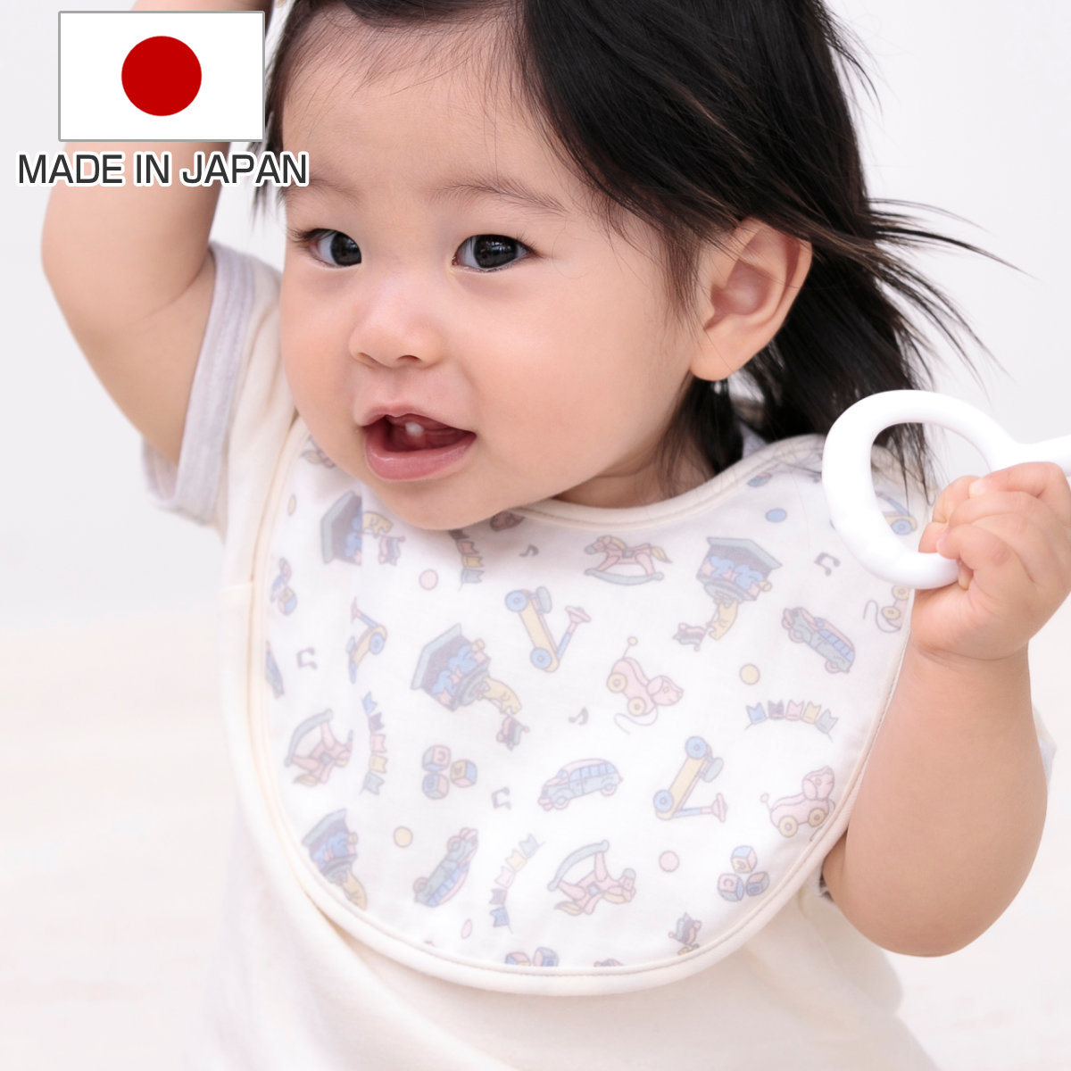 楽天市場】スタイ TOYS 日本製 ガーゼ 女の子 男の子 （ よだれかけ