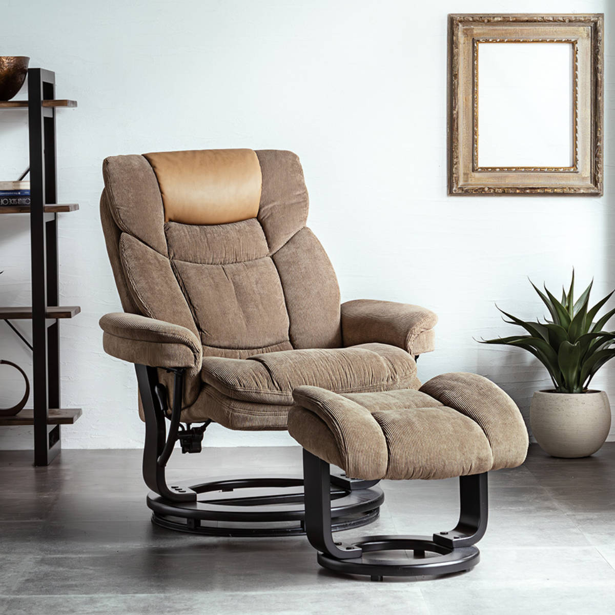 楽天市場】ソファ 1人掛け 幅84cm オットマン付 UPウォルク パーソナル