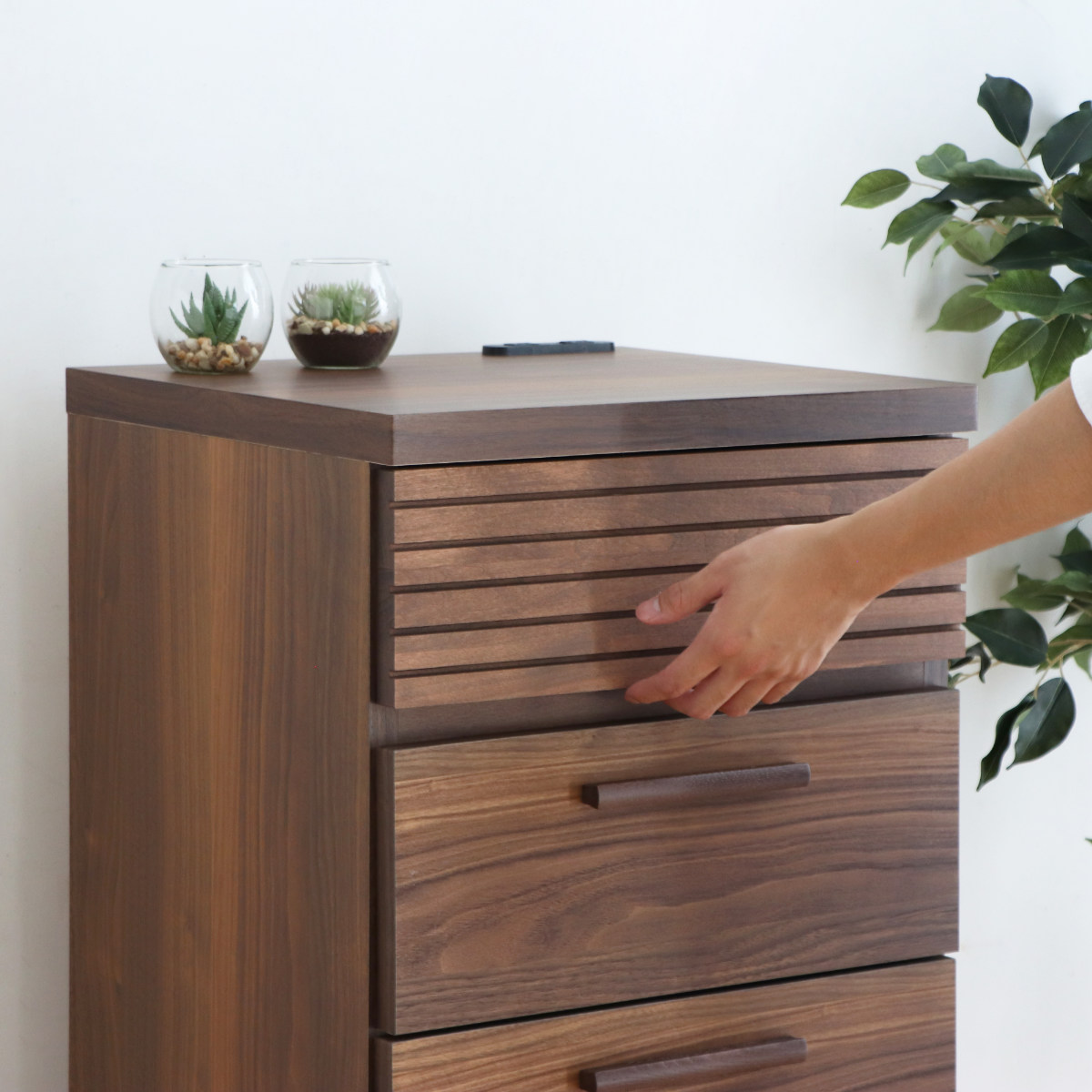 楽天市場】チェスト 5段 コンセント付 テクター 幅44cm （ 送料無料