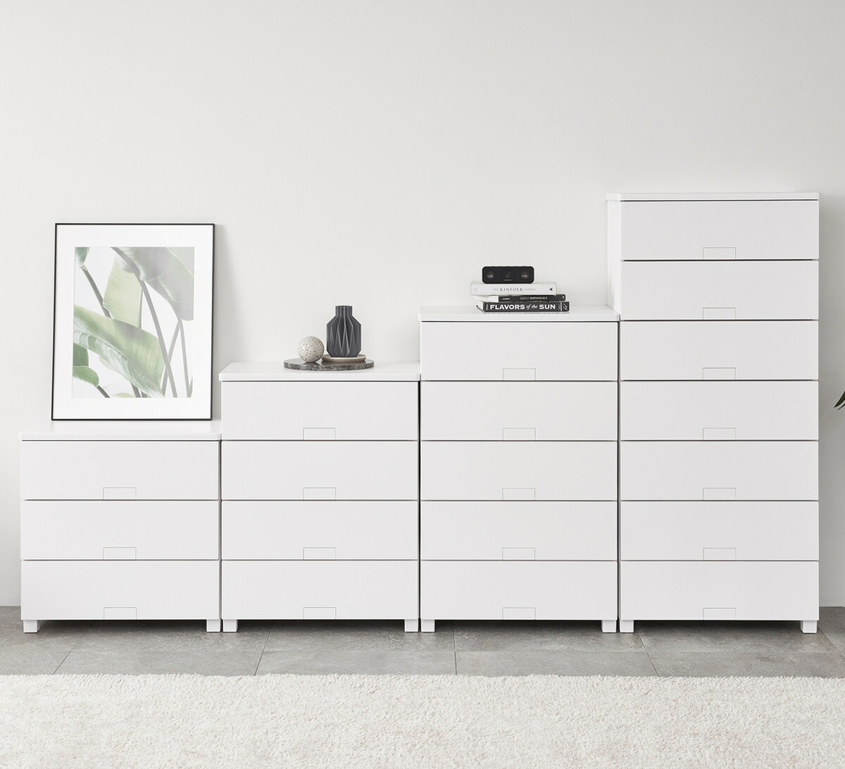 楽天市場】チェスト フィッツチェスト フルフラット 7504 4段 幅75