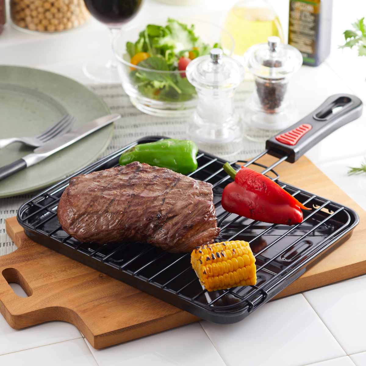 楽天市場】魚焼き網 ガス火専用 セラグリル ストレートL （ Siセンサー