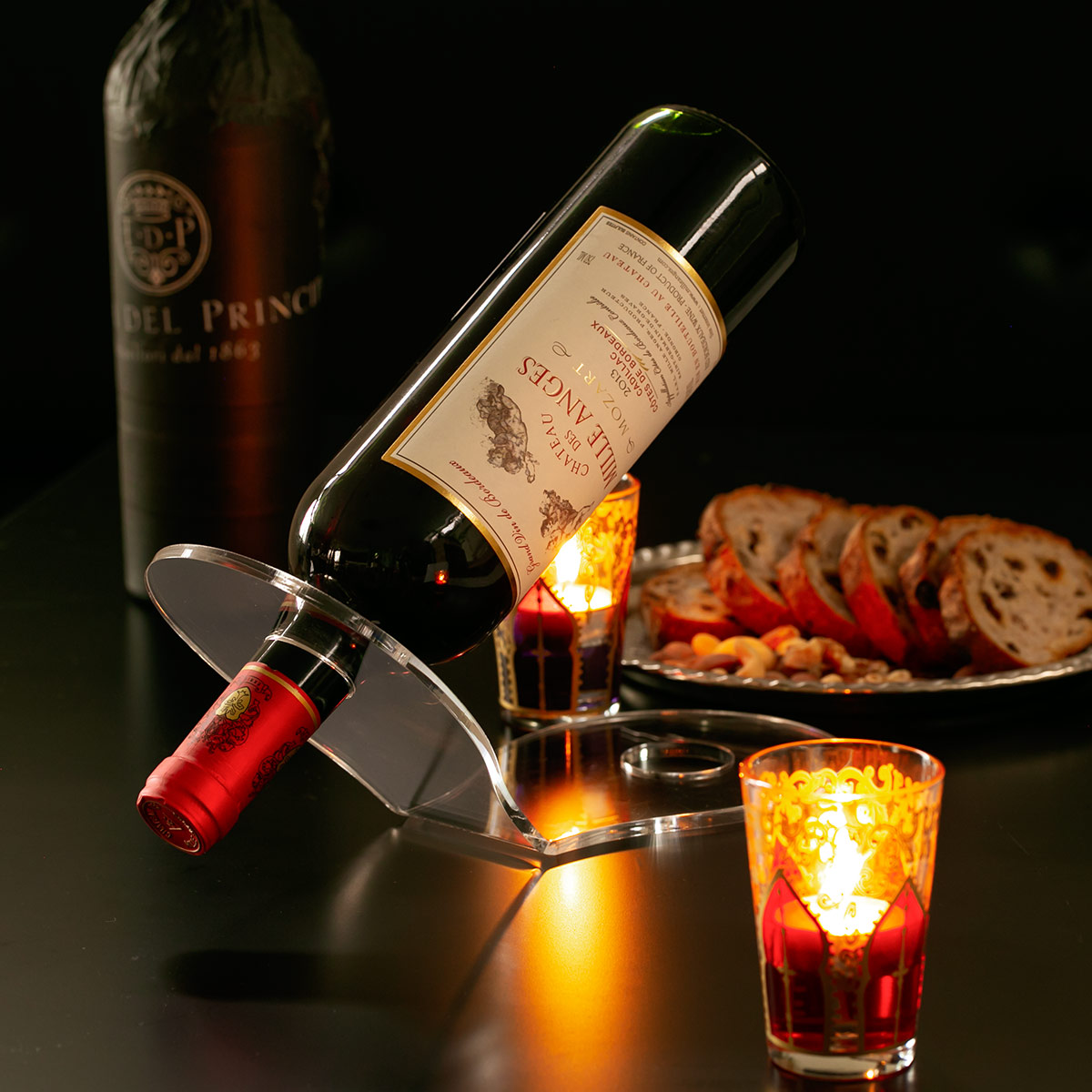 楽天市場】【レビュー特典付き】 ワインボトルスタンド amenist