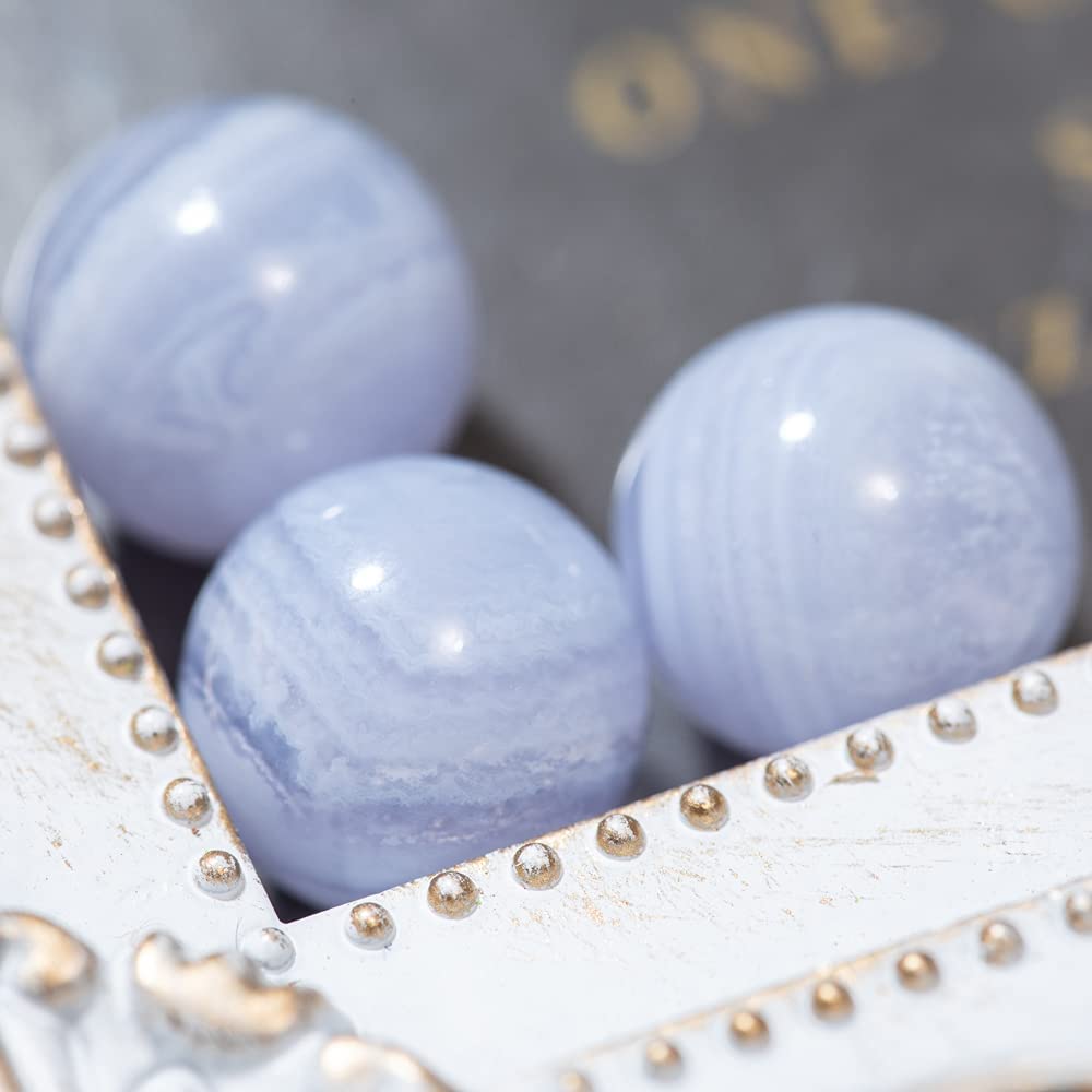 楽天市場】【国内検品済み】天然石 SSS ブルーレースアゲート 青めのう