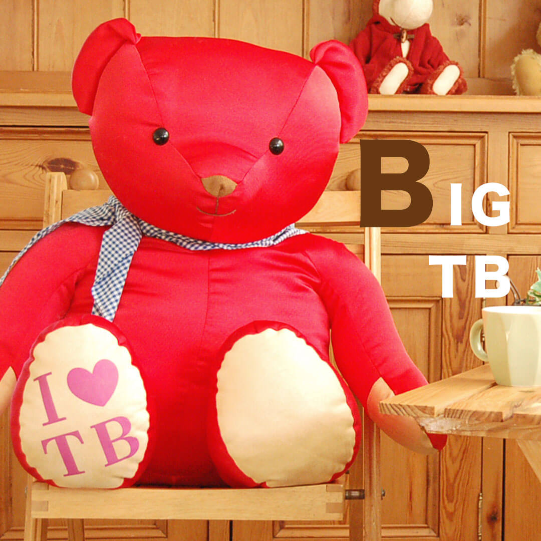 楽天市場】ビッグTB [身長80cm]大きくて真っ赤なテディベア 大きな