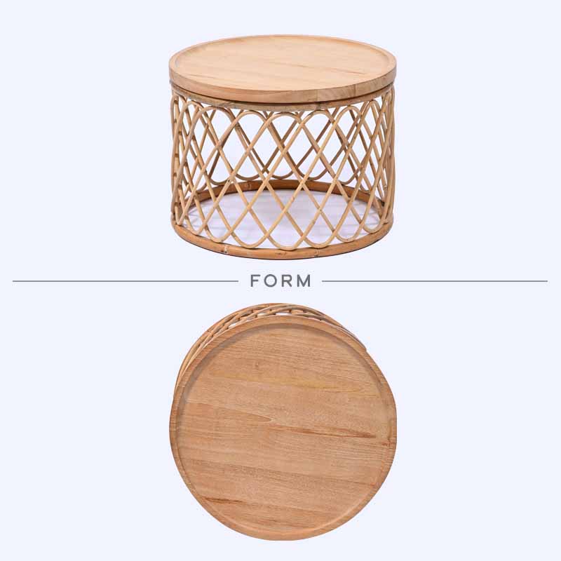 楽天市場】ラタン テーブル ラウンドテーブル サイドテーブル ロー