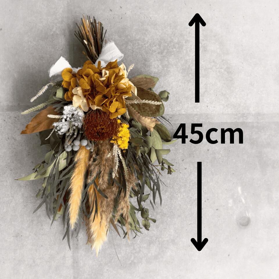 楽天市場】【 黄色 ドライフラワー スワッグ 】 送料無料 Sサイズ