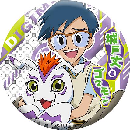 楽天市場】【城戸丈＆ゴマモン】 デジモンアドベンチャー 缶バッジ