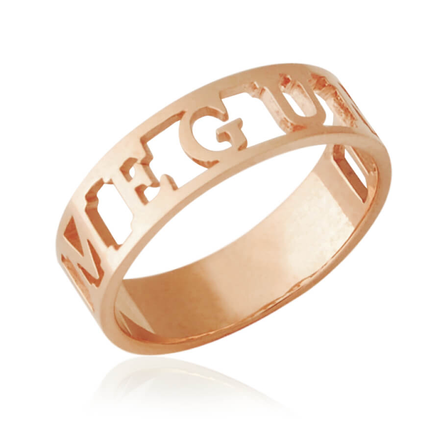 楽天市場】日本製 メイド・イン・ジャパン イニシャルリング ネーム