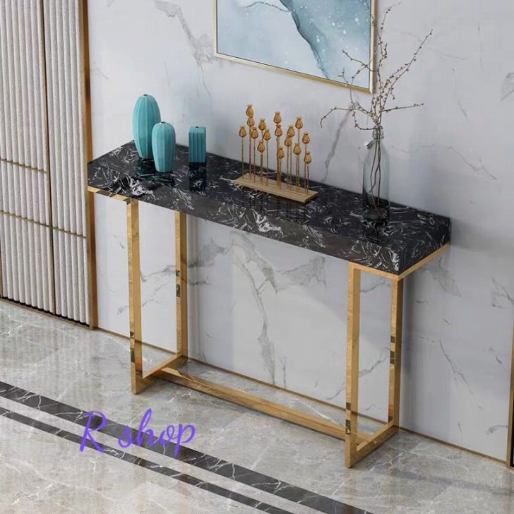 楽天市場】A008882高級サイドテーブル 人造大理石コンソールテーブル