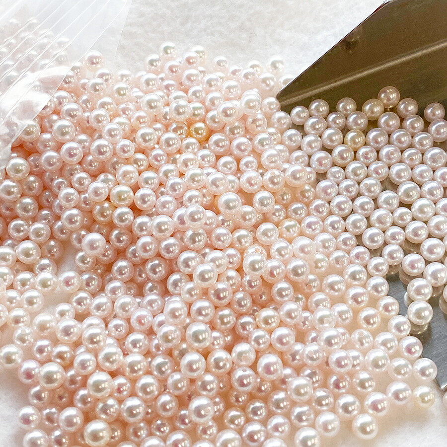 楽天市場】【まとめ買い割引】あこや バロックパール 3サイズ ラウンド