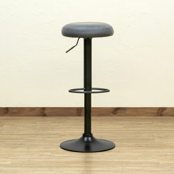 楽天市場】ヴィンテージ風 カウンターチェア バーチェア 回転式 昇降