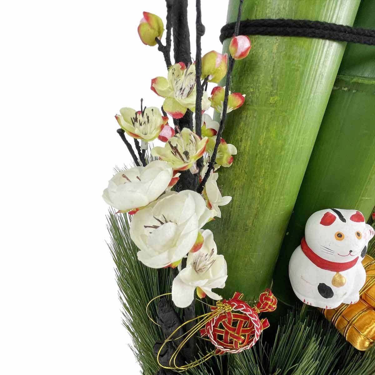 楽天市場】【天然竹使用】彩竹門松 高さ90cm 1台伝統的なしつらえで