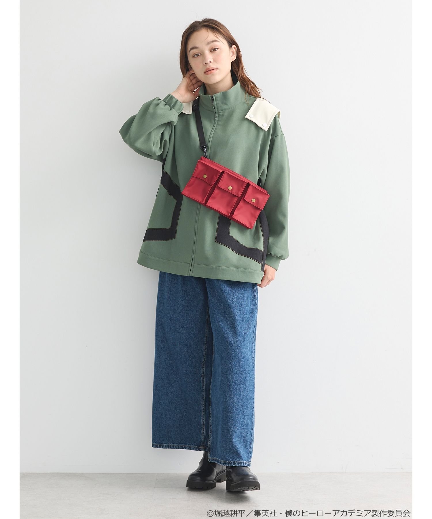 ヒロアカ earth music&ecology 緑谷出久 イメージ バッグ ヒロアカ」デクや爆豪、轟らのヒーローコスチュームをオマージュ