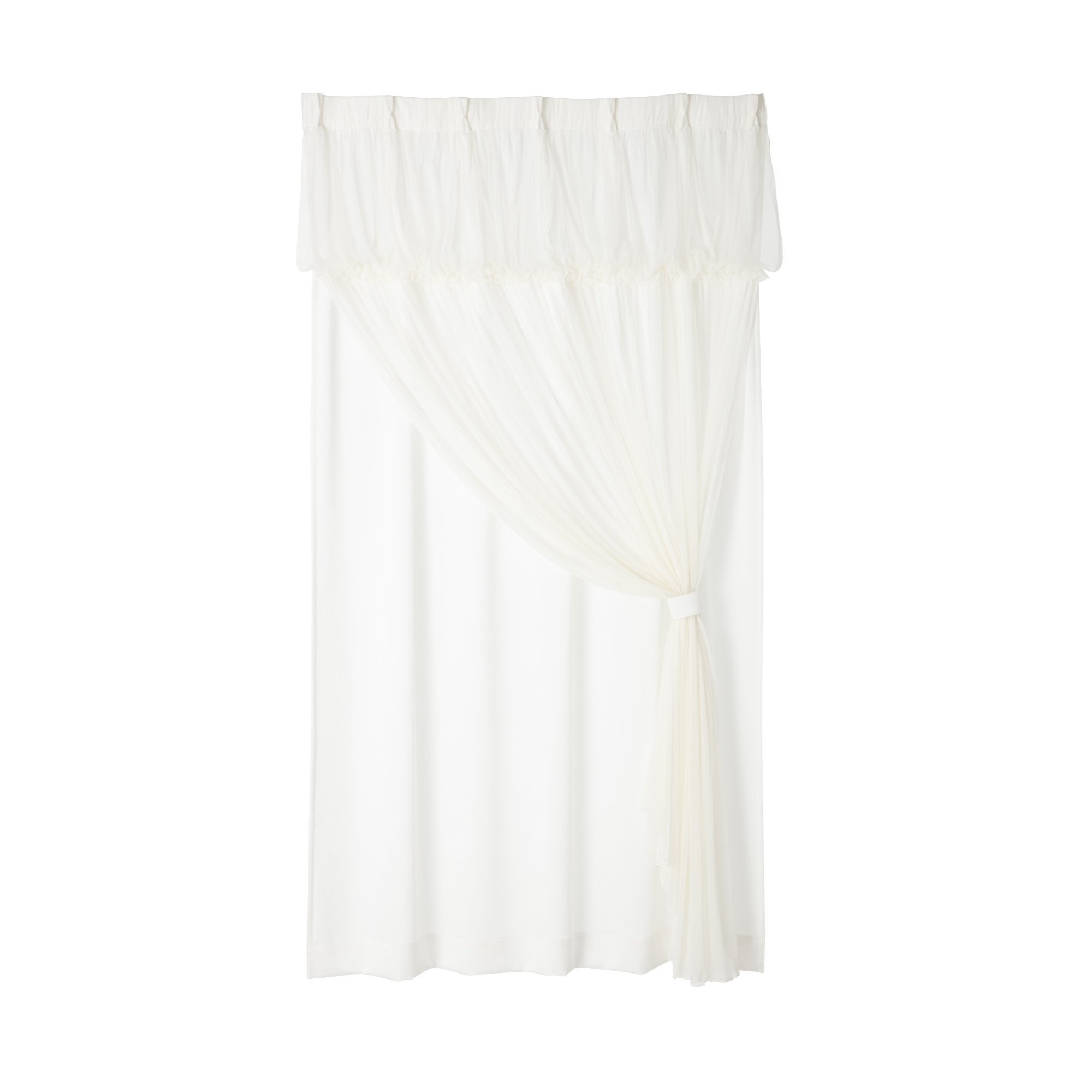 Francfranc｜ラメ×リマニフィ ダブルカーテン H1350×W1000(レース