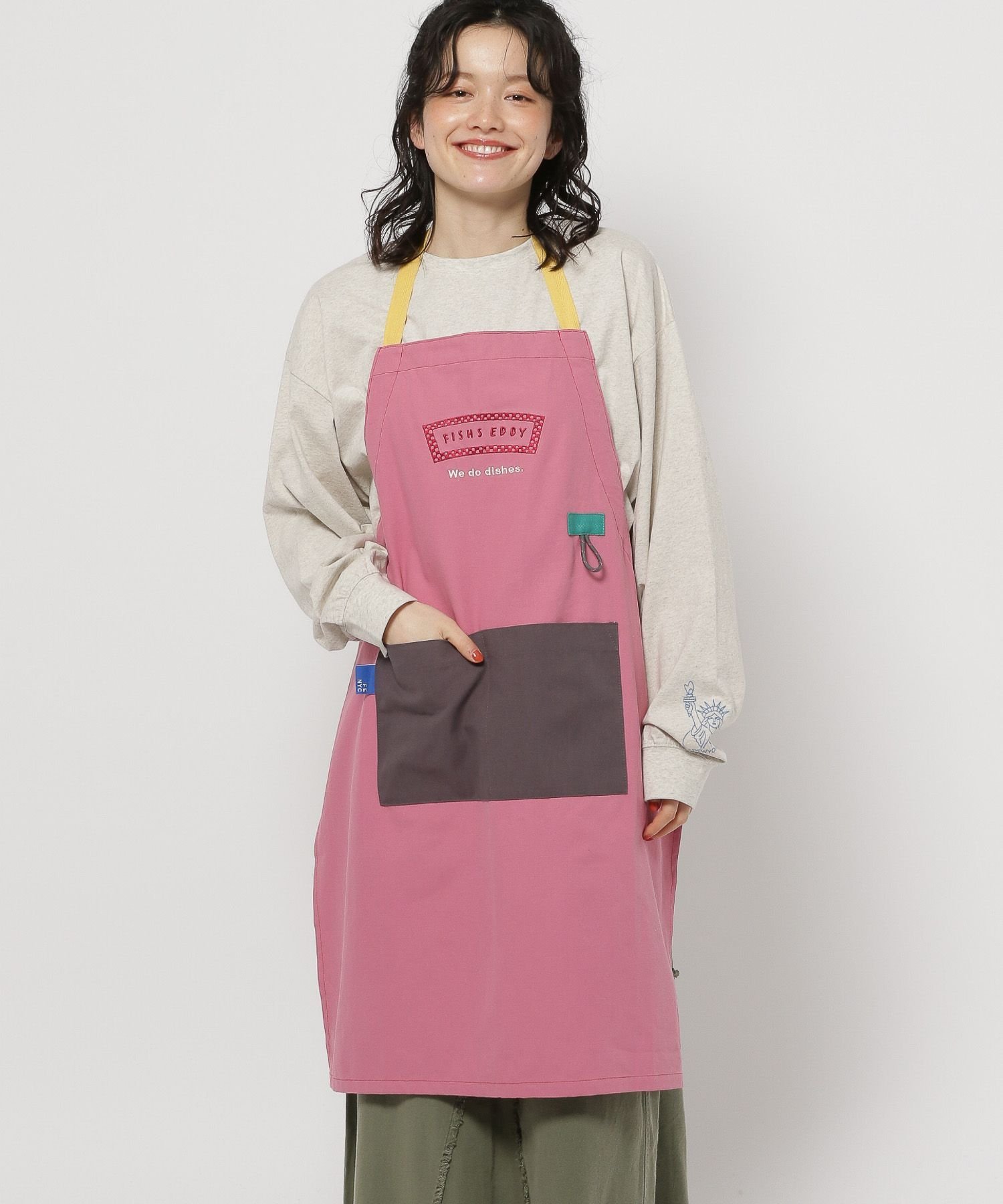 niko and ｜[Fishs Eddy(フィッシュエディ)]刺繍エプロン | Rakuten