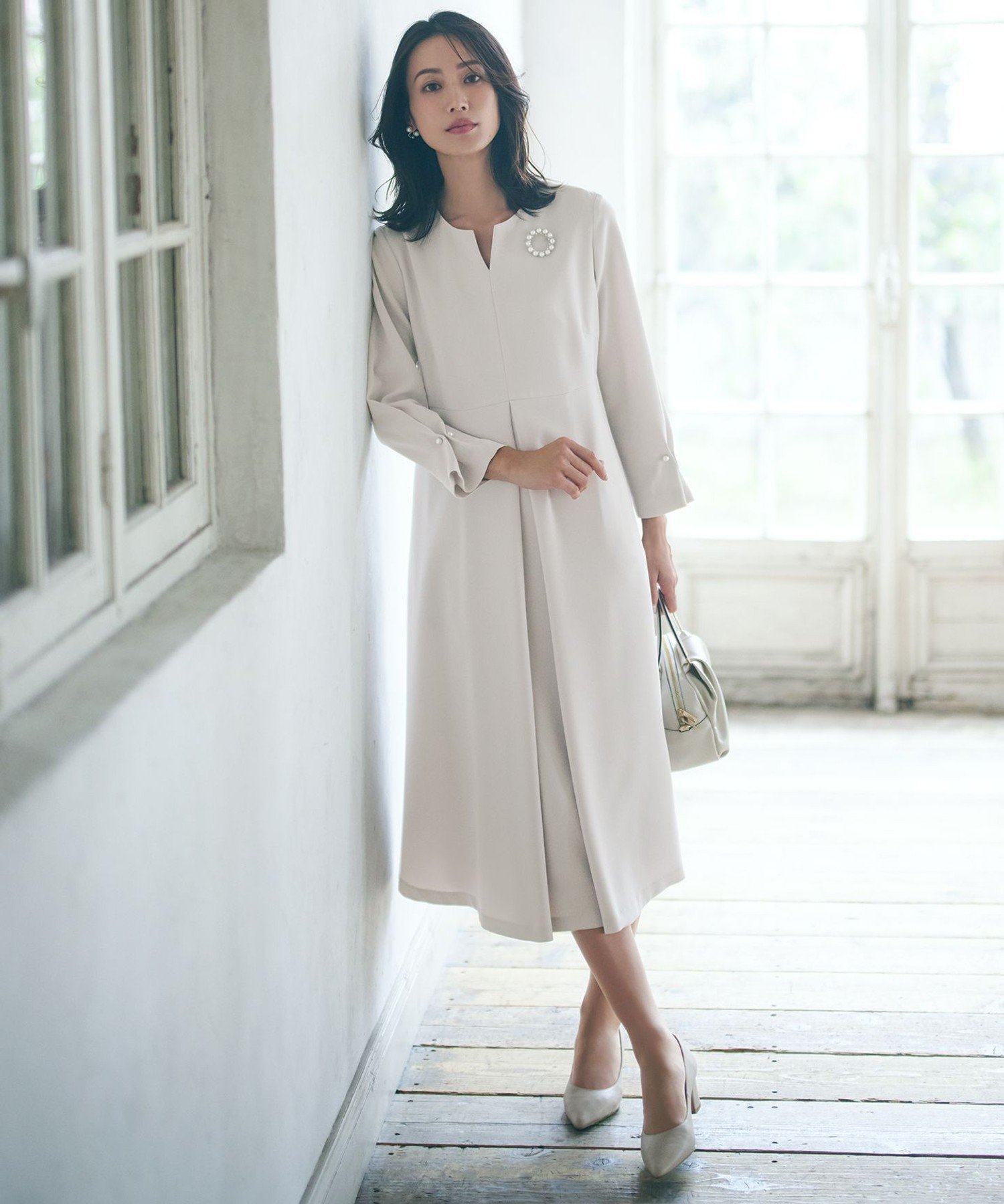 23区｜【VERYコラボ 】トリアセダブルジョーゼット ワンピース