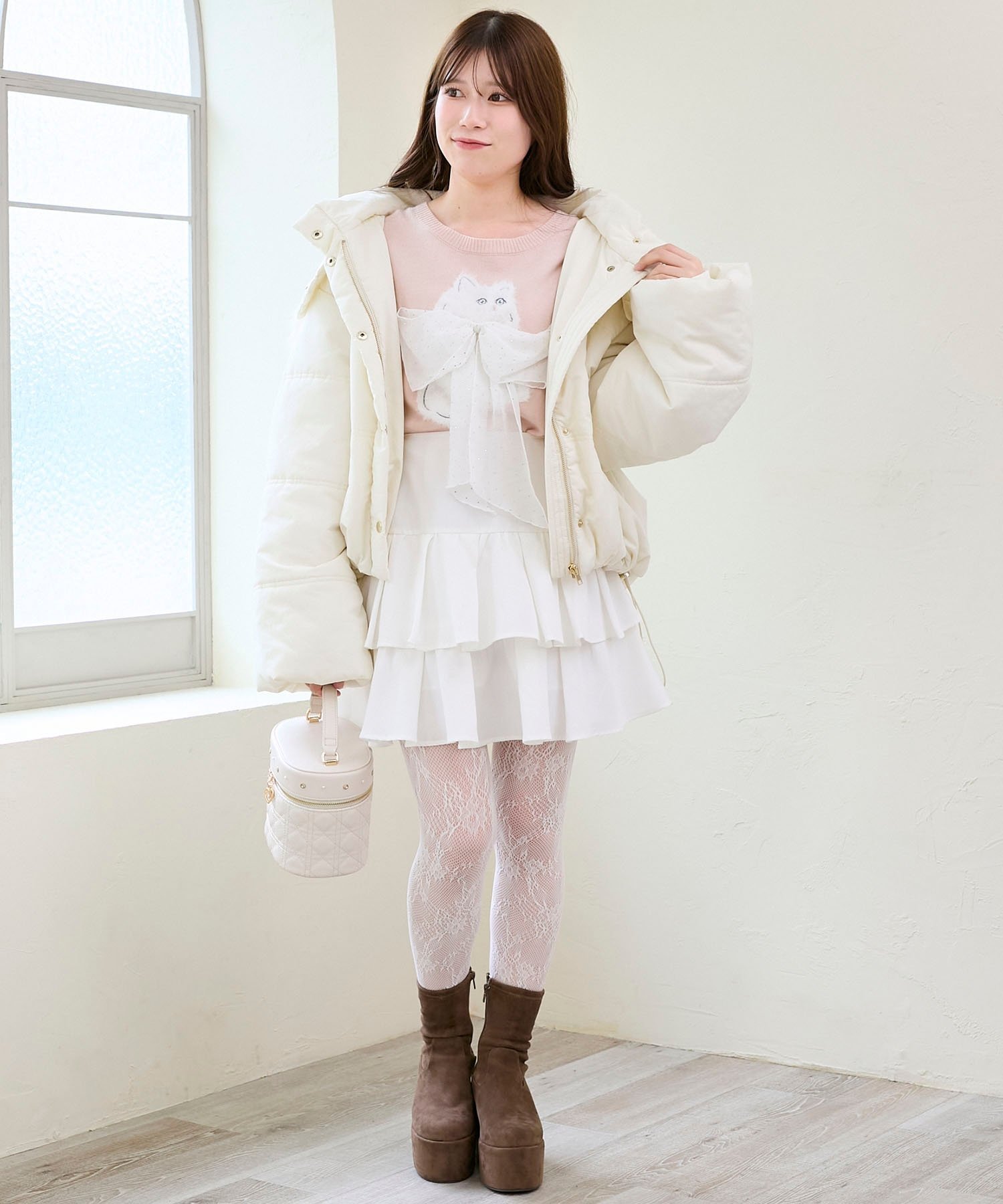 MAJESTIC LEGON｜◎ふわふわLadycatリボンニット | Rakuten Fashion