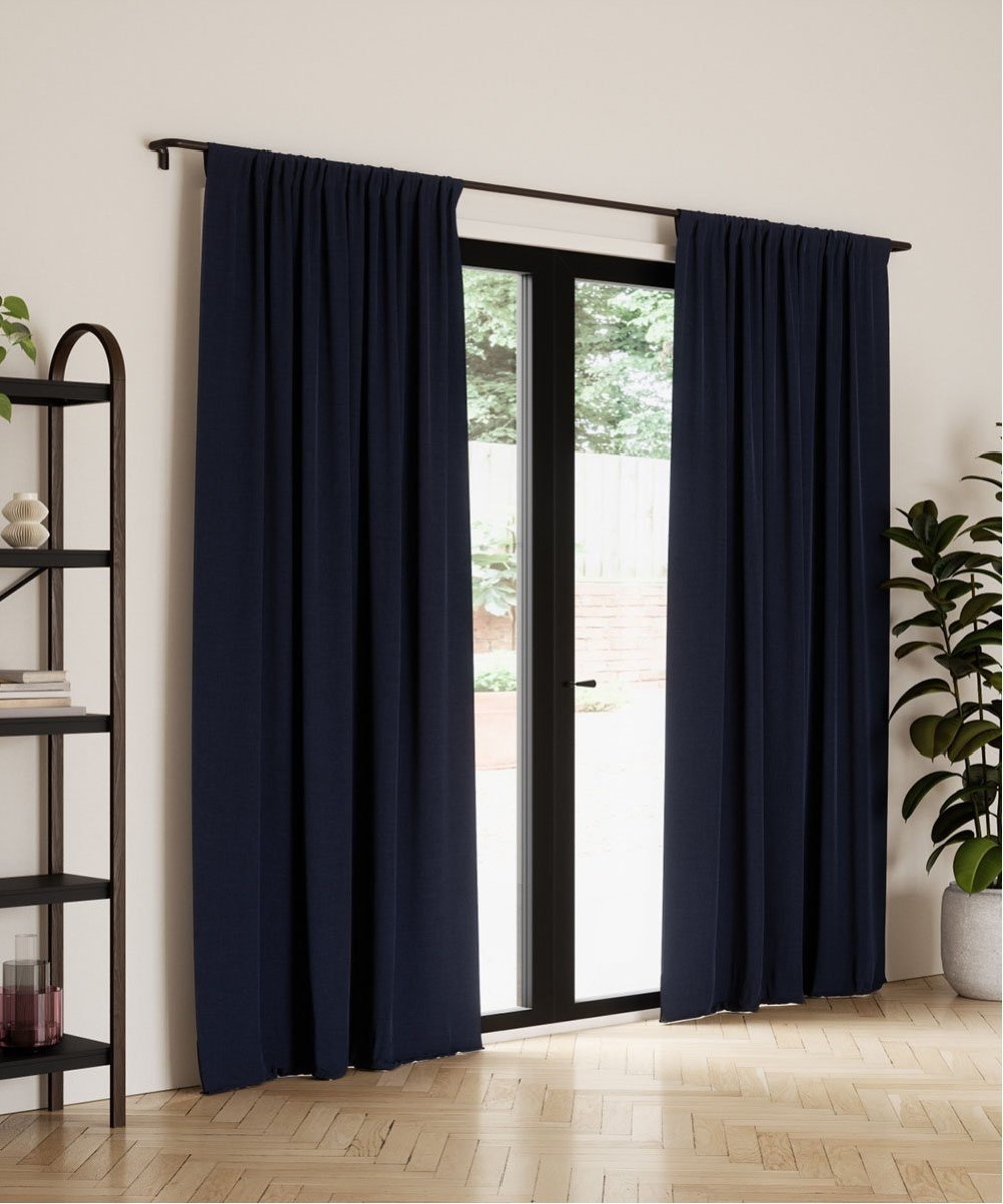entre square｜トワイライト 遮光カーテン 213cm 2set 《ネイビー