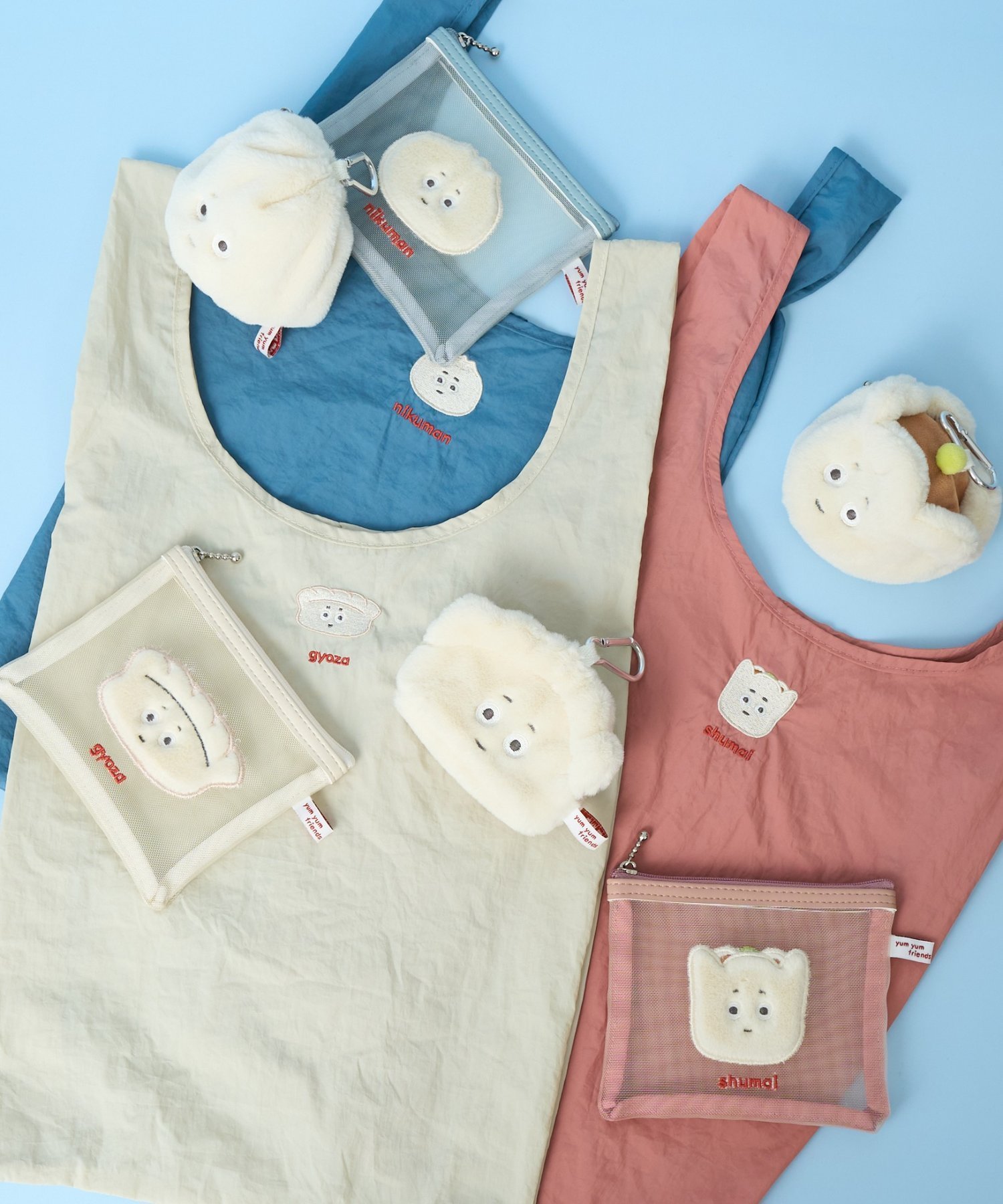 BIRTHDAY BAR｜YUM YUM FRIENDS ポーチ付きショッピングバッグ