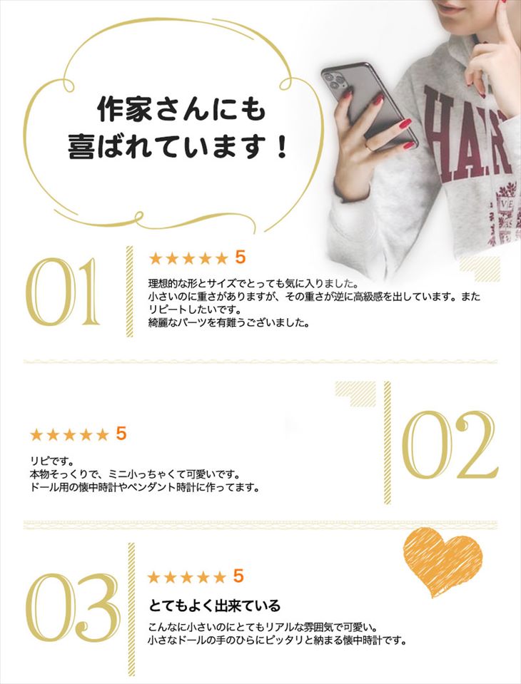 楽天市場】チャーム 時計 ミニ カン付 ゴールド 12mm 5個 5ヶ 小さめ