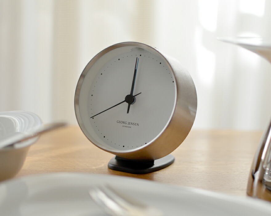 楽天市場】Georg Jensen KOPPEL HK アラームクロック10cm 3587585
