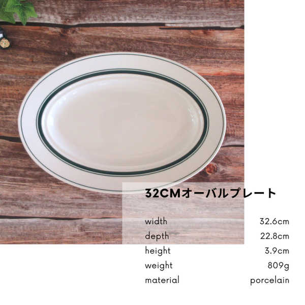 楽天市場】オーバルプレート 32cm楕円皿 カントリーサイド楕円形