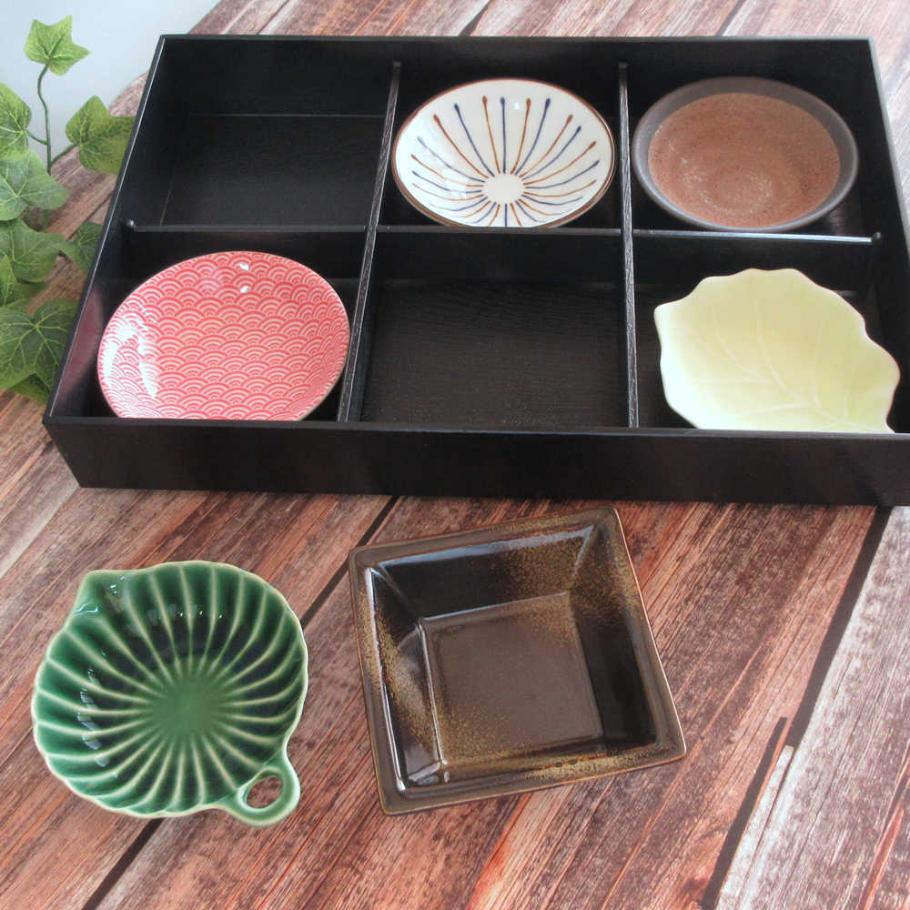 松花堂弁当箱 5セット（陶器2p×5個付き） 松花堂弁当箱 5個セット 松花