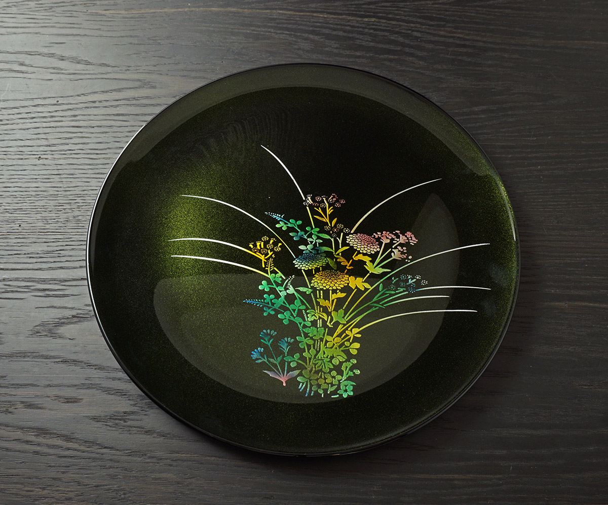 楽天市場】蒔絵 MAKIE 梨地 秋草 あきくさ フラットプレート S M L