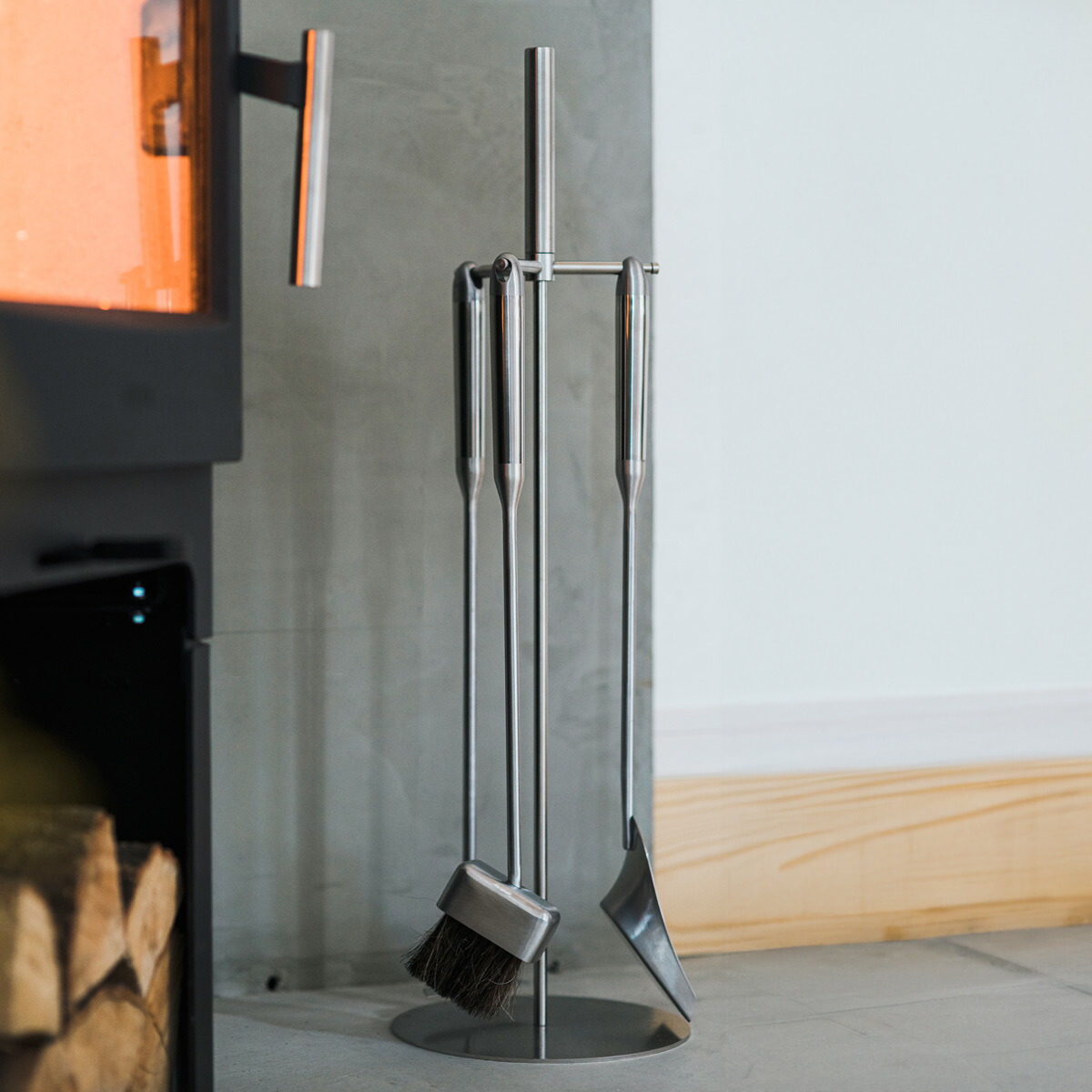 楽天市場】暖炉薪ツール ステンレス製 薪ストーブ 「ファイヤーサイド