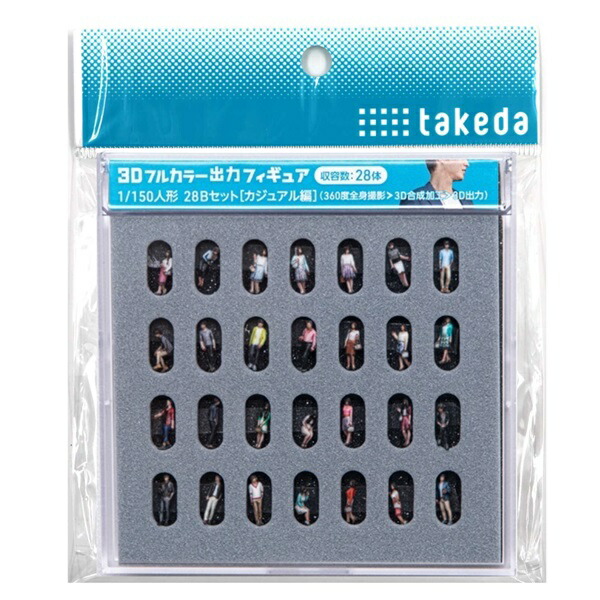 楽天市場】ジオラマ 人 カジュアル編 3D フルカラー 1/150 人体 28体