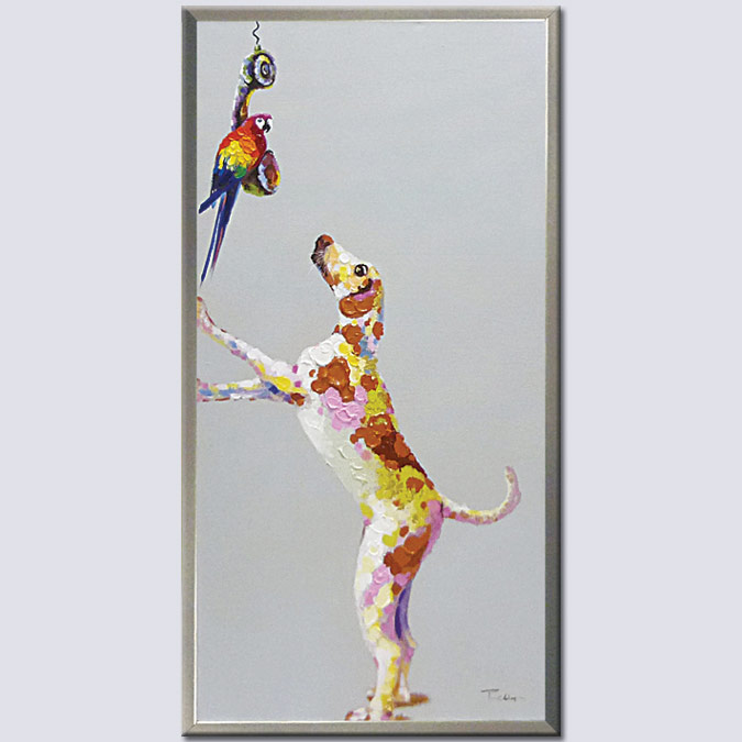 楽天市場】オウム（油彩画｜絵画）：アート・美術品・骨董品・民芸品