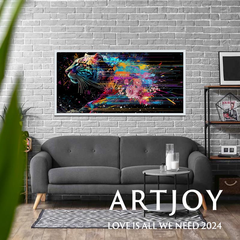 楽天市場】【楽天ランキング1位獲得】ARTJOY 絵画 TIGER FLOWER トラ