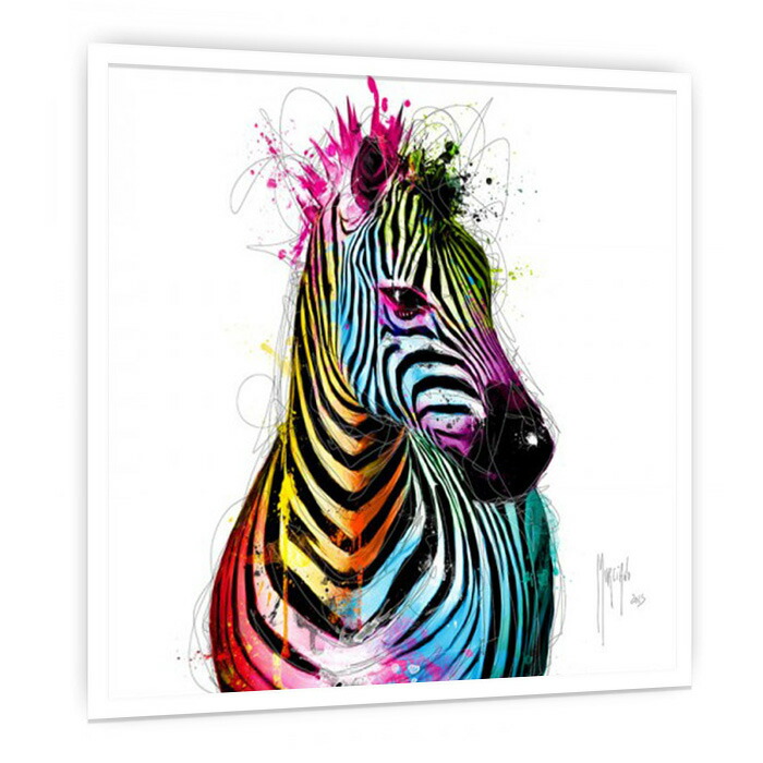 楽天市場】ビビッドアート 壁掛けポスター ZebraPopシマウマ 75cmx75cm